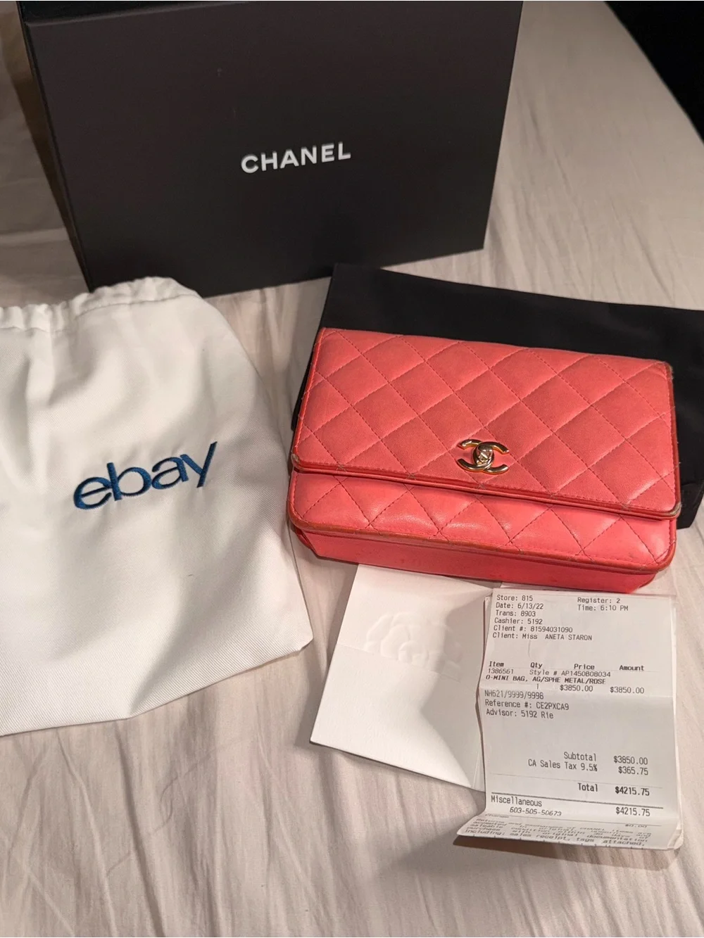 CHANEL Pink Quilted Flap Crossbody with Gold CC mini Bag